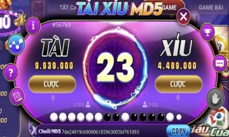 Tài xỉu MD5 có các kèo cược hấp dẫn nào?