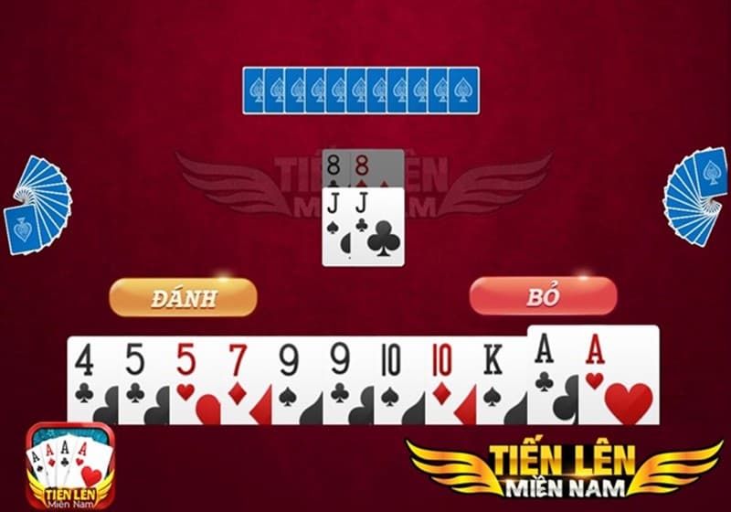 Người chơi cần nắm chắc các tổ bài hợp lên trong game tiến lên miền Nam